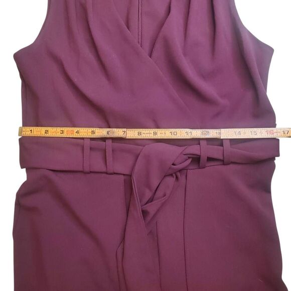 Shelby and Palmer Sleeveless V Neck Split Flare Leg Jumpsuit, Size 14 - Picture 7 of 12